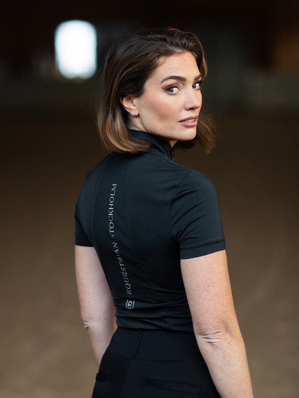 Equestrian Stockholm UV Protection Top Short Sleeve Black Edition - Top - Kingdom Equestrian