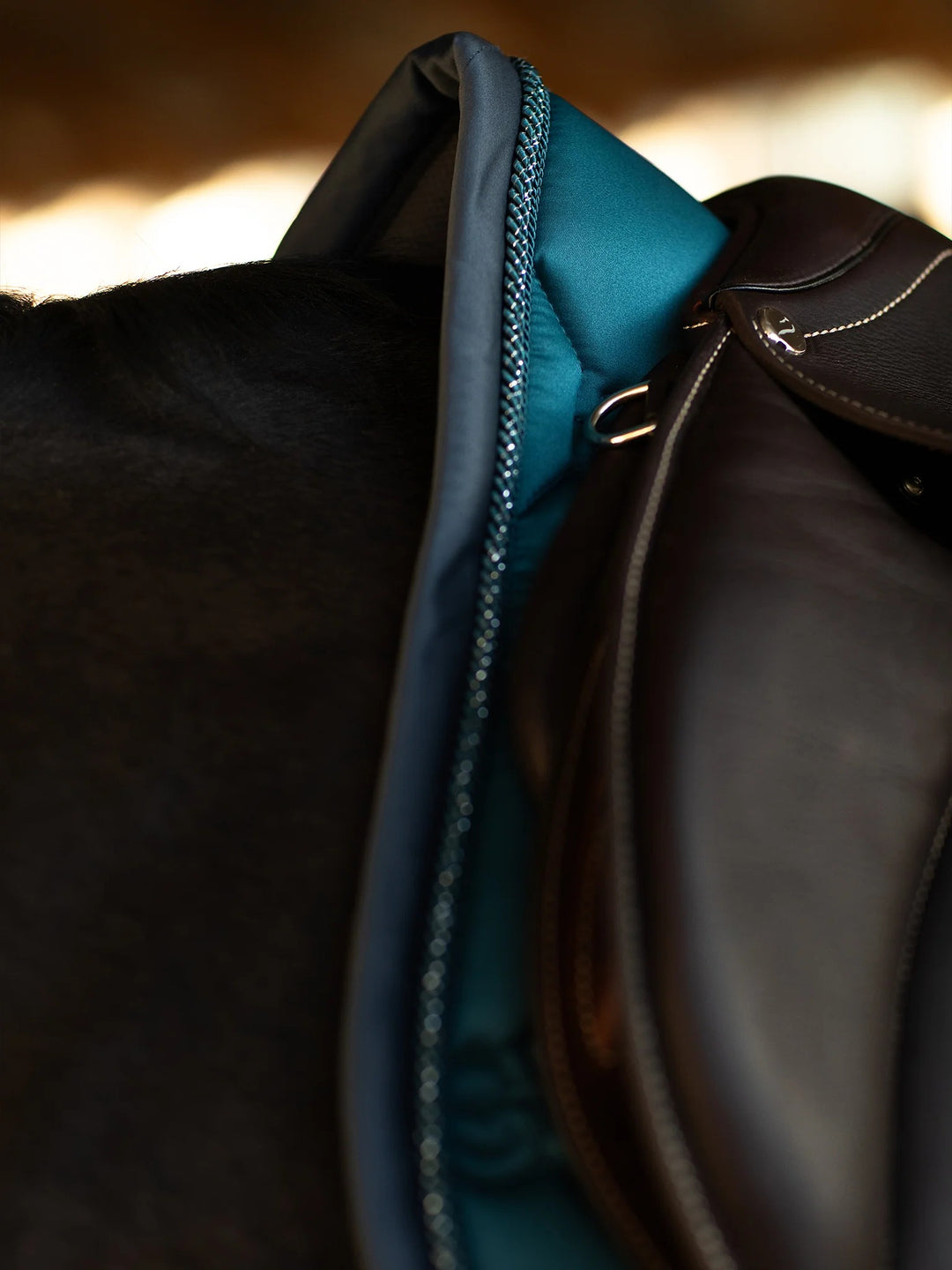 Equestrian Stockholm Classic Jump Saddle Pad - Teal Blue - Jump Saddle Pad - Kingdom Equestrian