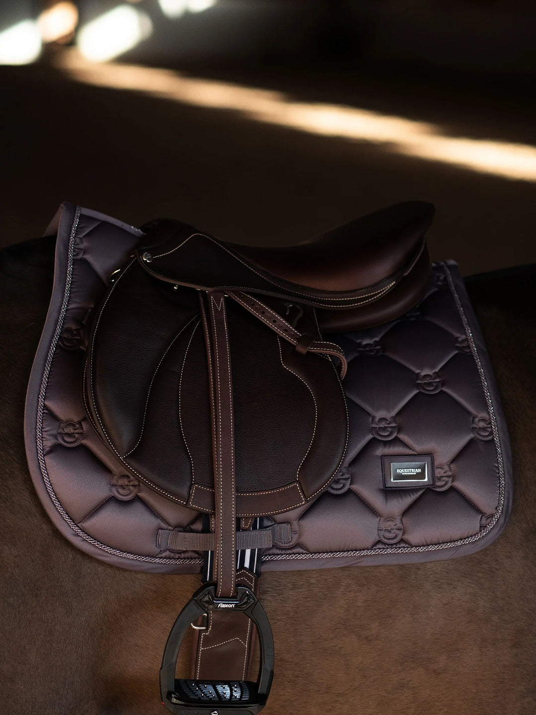 Equestrian Stockholm Classic Jump Saddle Pad - Dark Violet - Jump Saddle Pad - Kingdom Equestrian