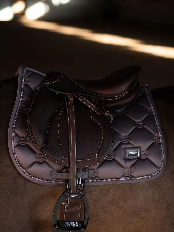 Equestrian Stockholm Classic Jump Saddle Pad - Dark Violet - Jump Saddle Pad - Kingdom Equestrian