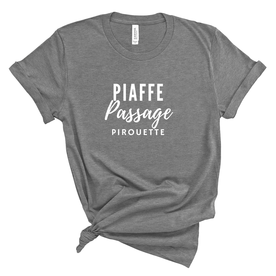 Piaffe Passage Pirouette Jersey T-Shirt - T-Shirt - Kingdom Equestrian