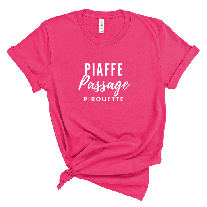 Piaffe Passage Pirouette Jersey T-Shirt - T-Shirt - Kingdom Equestrian